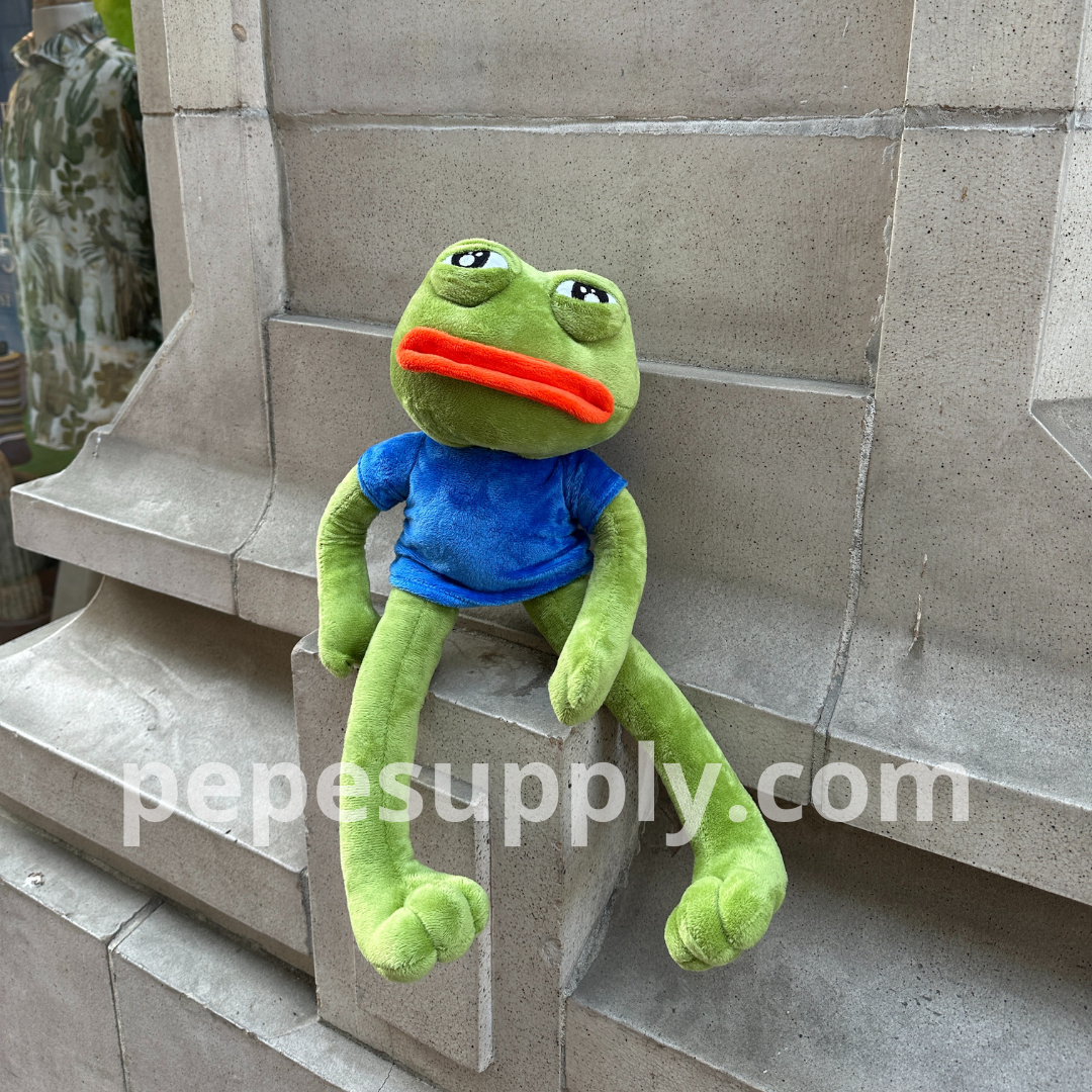 Pepe Plush - The Ultimate Sad Frog Toy Doll (17.7 Inch, Ultra Soft)