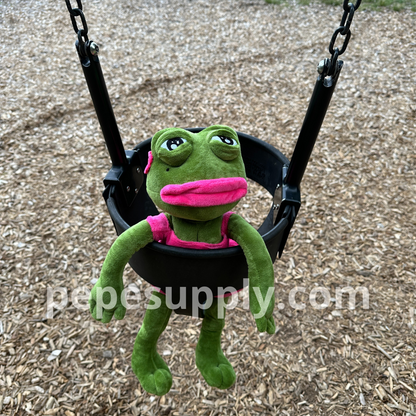 Female Pepe Plush - The Ultimate Sad Frog Toy Doll (17.7 Inch, Ultra Soft)