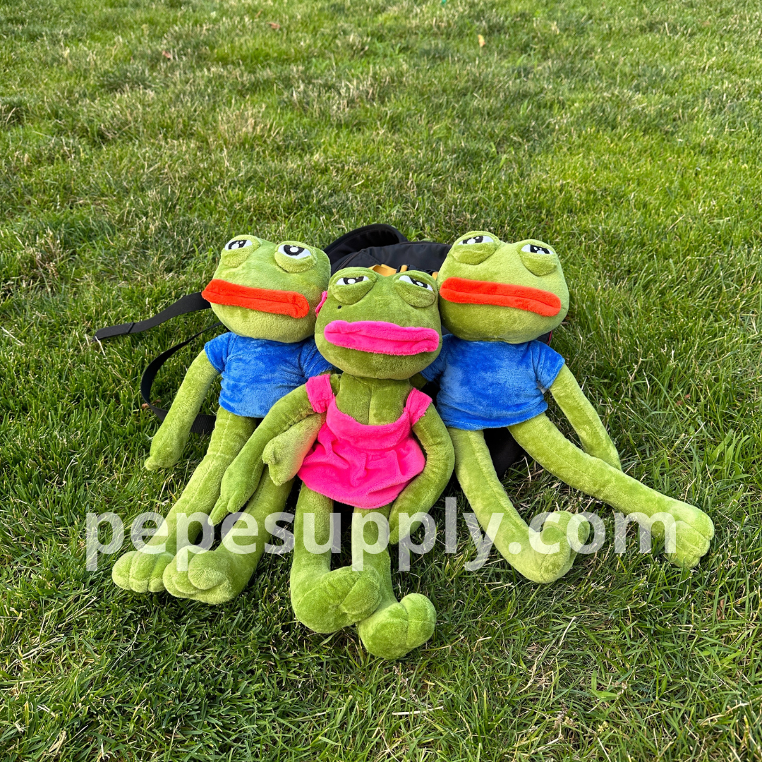 Pepe Plush - The Ultimate Sad Frog Toy Doll (17.7 Inch, Ultra Soft)